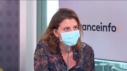 Julia Bijaoui, cofondatrice de&nbsp;Frichti, invitée éco de franceinfo le 25 mai 2021. (FRANCEINFO / RADIO FRANCE)