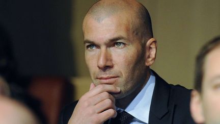 L'ancien international fran&ccedil;ais et joueur du Real Madrid, Zinedine Zidane, le 16 mars 2012 &agrave; Nyon (Suisse). (CHRISTIAN BRUN / AP / SIPA)