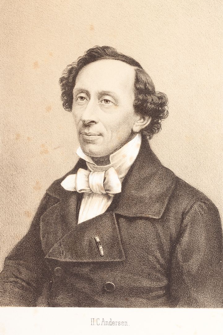 Portrait de l'écrivain Hans Christian Andersen (1805-1875) (GRAFISSIMO / DIGITAL VISION VECTORS)