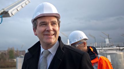 Le ministre du Redressement productif Arnaud Montebourg, le 13 janvier 2014 &agrave; Venette (Oise). (MEUNIER AURELIEN / SIPA)