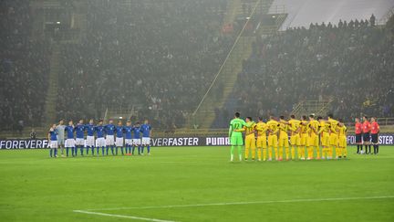 Italiens et Roumains ont rendu hommage à la France (GIUSEPPE CACACE / AFP)