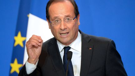 Fran&ccedil;ois Hollande, le 11 septembre 2012 &agrave; Rennes (Ille-et-Vilaine). (DAMIEN MEYER / AFP)