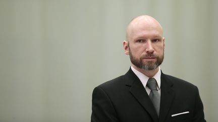 Anders Behring Breivik, le 18 janvier 2017 à Skien (Norvège). (LISE AASERUD / NTB SCANPIX / AFP)