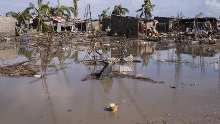 A Beira (Mozambique) le 23 mars 2019, une dizaine de jours après le passage du cyclone Idai. (WIKUS DE WET / AFP)