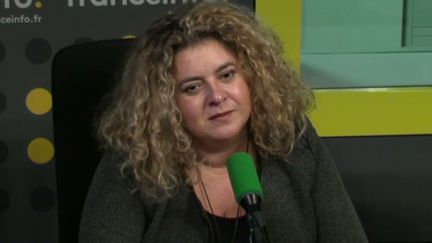 Estelle Barthélémy, cofondatrice de Mozaïk RH, le 25 octobre 2016 à la Maison de la Radio. (FRANCEINFO)