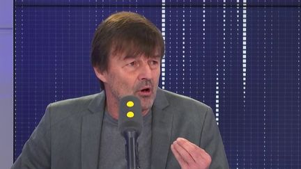 Nicolas Hulot, sur franceinfo, mercredi 29 janvier. (FRANCEINFO / RADIOFRANCE)