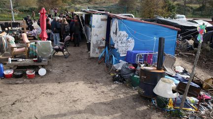 Vue générale de la "Jungle" de Calais (Pas-de-Calais), le 30 octobre 2015. (THIERRY THOREL / CITIZENSIDE.COM / AFP)