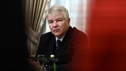 Russian Ambassador to France Alexey Meshkov, in January 2022. (LEO PIERRARD / AFP)