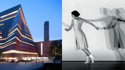 Le projet de tour à la Tate Modern, et la chorégraphie &quot;Fase&quot; de Anne Teresa de Keersmaeker.
 (Hayes Davidson and Herzog &amp; de Meuron - Anne Teresa de  Keersmaeker)