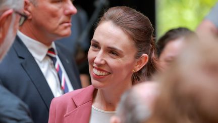 Jacinda Ardern en Nouvelle-Zélande à Hamilton le 12 octobre 2020.&nbsp; (ZHU XI / XINHUA / MAXPPP)