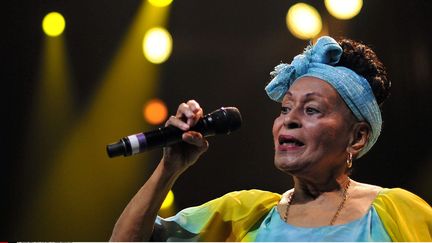 Omara Portuondo au festival de jazz de Marciac, 2014
 ( FOURCADE FERNAND/SIPA)