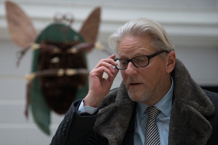 Jan Fabre à son exposition à l'Ermitage en octobre 2016
 (IGOR RUSSAK / NURPHOTO)