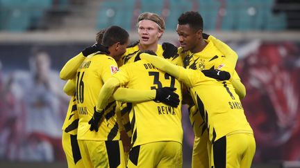 Le Borussia Dortmund s'est facilement imposé sur la pelouse du RB Leipzig (RONNY HARTMANN / POOL)