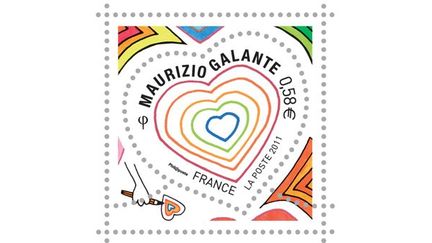 Timbre coeur Mauritioz Galante, 2011
 (La Poste )