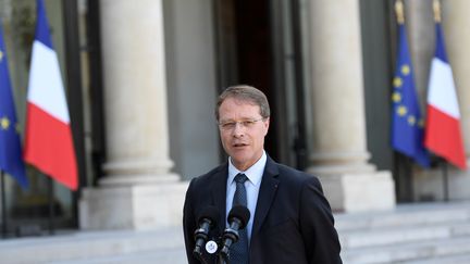 François Asselin, président de la CPME, le 23 mai 2017, à l'Elysée, à Paris. (STEPHANE DE SAKUTIN / AFP)