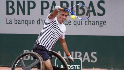 Stephane Houdet, lors de l'édition 2021 de Roland-Garros, le 5 juin.&nbsp; (MICHEL EULER / AP / SIPA)