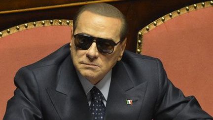 Silvio Berlusconi au Sénat à Rome, le 16 mars 2013. (AFP - Alberto Lingria)