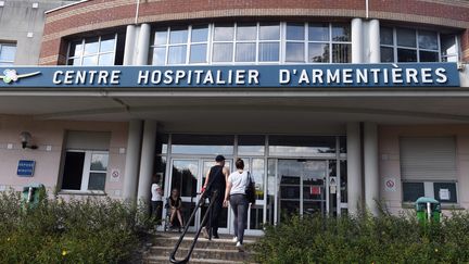 Le centre hospitalier d'Armentières (Nord), le 15 septembre 2023. (BAZIZ CHIBANE / MAXPPP)