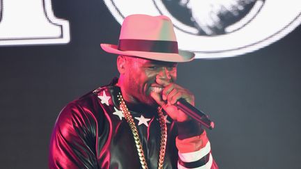 Le rappeur 50 cent, en concert le 2 juin 2015 &agrave; New York (Etats-Unis).&nbsp; (JAMIE MCCARTHY / GETTY IMAGES NORTH AMERICA / AFP)