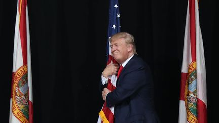 Donald Trump, le 24 octobre 2016, à Tampa (Floride).&nbsp; (JOE RAEDLE / GETTY IMAGES NORTH AMERICA)