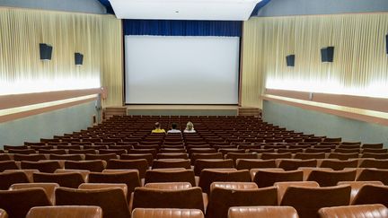 Uun cinéma de&nbsp;Talmont-Saint-Hilaire (Vendée), le 29 juillet 2021. (MAGALI COHEN / HANS LUCAS / AFP)