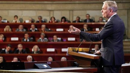 Le Premier ministre Jean-Marc Ayrault le 10 juillet au Conseil économique et social à Paris (illustration) (CHARLES PLATIAU / POOL / AFP)