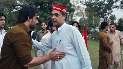 Haroon Bilour mène une campagne discrète. Son père, membre influent du Parti National Awami, a été assassiné par les talibans. (AFP/A Majeed)