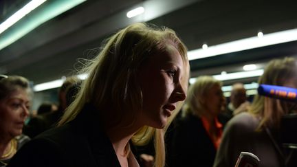 La d&eacute;put&eacute;e FN Marion Mar&eacute;chal-Le Pen &agrave; Sorgues (Vaucluses), le 17 mars 2014. (ANNE-CHRISTINE POUJOULAT / AFP)