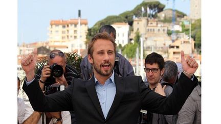 Matthias Schoenaerts lors de la séance photo de jeudi
 (VALERY HACHE / AFP)