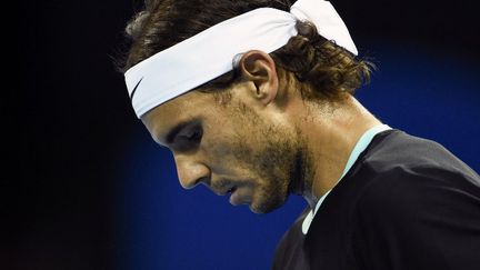 Rafael Nadal est touché au pied droit  (FRED DUFOUR / AFP)