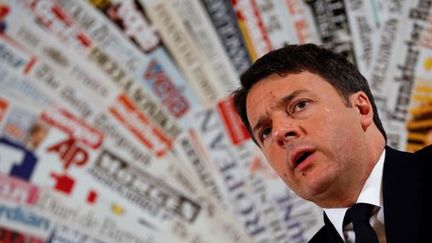 Le président du Conseil italien, Matteo Renzi, pendant une conférence de presse à Rome avec des journalistes étrangers, le 22 février 2016: à quitte ou double! (REUTERS - Alessandro Bianchi - File Photo)