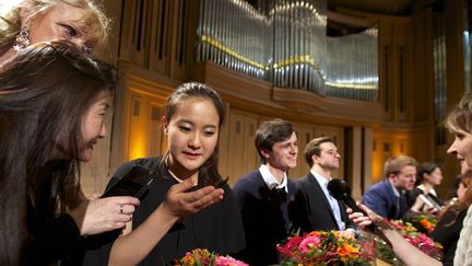 Lim Ji Young, la violoniste coréenne lauréate du Prix Reine Elisabeth 2015 
 (NICOLAS MAETERLINCK / BELGA MAG / BELGA/AFP)