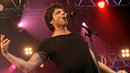 Bertrand Cantat sur la scène des Eurockéennes en 2012 avec Amadou et Mariam
 (Maxppp/ L&#039;Alsace)