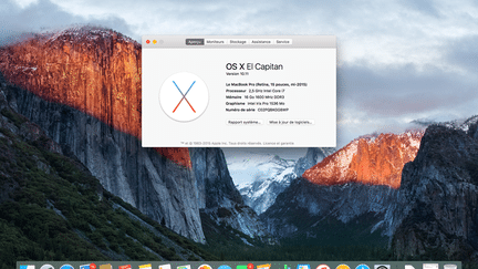 &nbsp; (El Capitan, la nouvelle version du système MacOS X d'Apple)