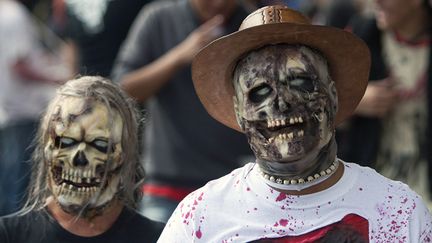 La 7e Marche des Zombies à Mexico le 23 novembre 2013
 (Alfredo Estrella / AFP)