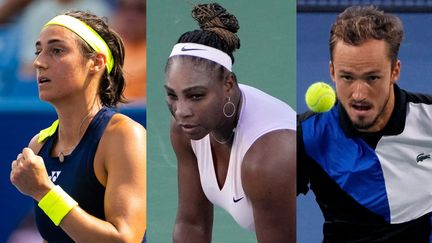 Caroline Garcia, Serena Williams et Daniil Medvedev disputeront l'US Open 2022. (AFP)