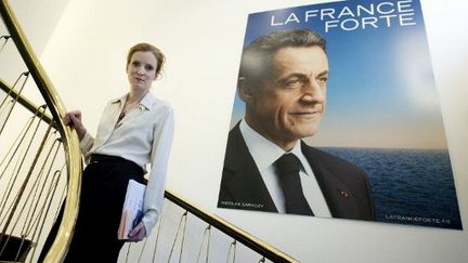 NKM au QG de campagne (LIONEL BONAVENTURE / AFP)