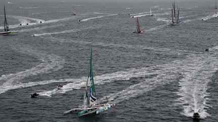 La flotte de la Route du Rhum (DAMIEN MEYER / AFP)