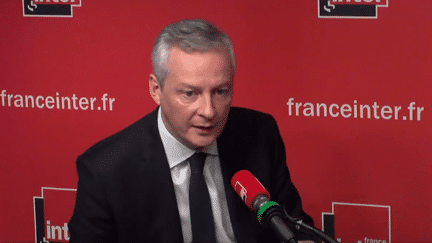 Le ministre de l'Economie et des Finances, Bruno Le Maire, le 25 novembre 2017. (France Inter)