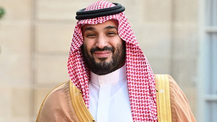 Le prince héritier d'Arabie saoudite, Mohammed Ben Salmane, au palais de l'Elysée, à Paris, le 28 juillet 2022. (BERTRAND GUAY / AFP)