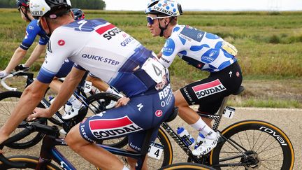 Remco Evenepoel during the 19th stage of the Vuelta, September 14, 2023. (AFP)