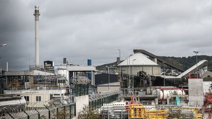 L'usine Lubrizol du Petit-Quevilly, près de Rouen (Seine-Maritime), le&nbsp;30 septembre 2019. (MAXPPP)