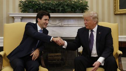 Trump reçoit le Premier ministre canadien Trudeau à la Maison Blanche