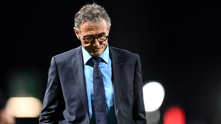 L'ancien sélectionneur du XV de France, Guy Novès, lors d'un match entre la France et le Japon à la U Arena de Nanterre (Hauts-de-Seine), le 25 novembre 2017. (FRANCK FIFE / AFP)