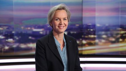 Virginie Calmels, première adjointe au maire de Bordeaux, lors de son passage sur TF1, lundi 18 juin. (JACQUES DEMARTHON / AFP)