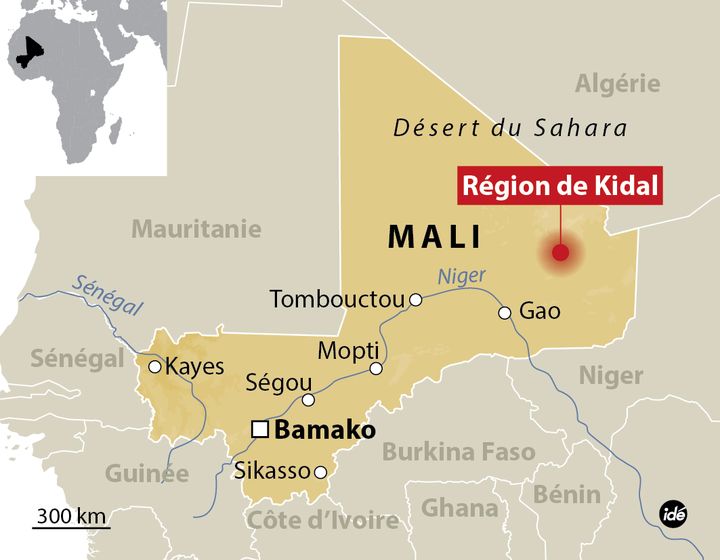 &nbsp; (Carte du Mali (infographie IDE))