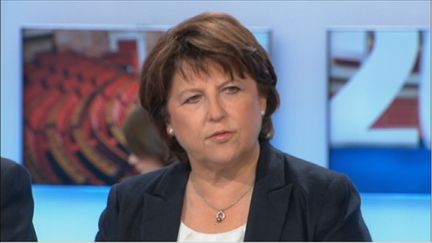 Martine Aubry, le 17 juin 2012 (FTV)