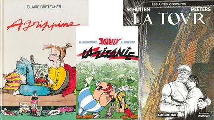 Quand la BD s'écoute.. (CLAIRE BRETECHER, BRETECHER / ALBERT UDERZO, ALBERT RENE - GOSCINNY - UDERZO / FRANCOIS SCHUITEN, CASTERMAN)