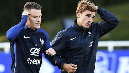 Les "GG", Kevin Gameiro et Antoine Griezmann, la nouvelle association en vogue chez les Bleus (FRANCK FIFE / AFP)