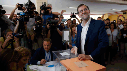 &nbsp; (Le chef du gouvernement et leader du Parti populaire Mariano Rajoy © Javier Barbancho/Reuters)